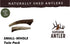 Small, Whole, Twin Pack – Grade A Premium Elk Antler Dog Chews for 20 to 25 lb Dogs, Naturally Shed, NO Odor, NO Mess,