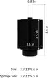 ALEGI Bio Sponge Filter with Ceramic Media for Clear Aquariums, 2 Pack (10-40 Gallon) for Betta Fry Shrimp Tiny Fish