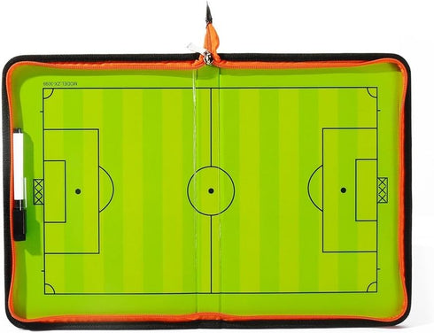 Soccer Coaching Tactical Board - Portable Magnetic Football Coach Blackboard with Player Markers, Pen, and Eraser