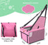 SWIHELP Pet Car Booster Seat Travel Carrier Cage - Oxford Breathable Folding Soft Washable Travel Bags for Dogs, Cats,