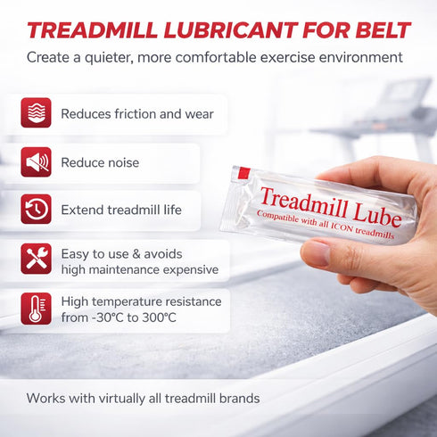 100% 0.5 oz (1 Pack) Treadmill Lubricant for Belt - Silicone Treadmill Lube, Easy to Apply, Formulated for All ICON