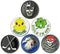 Golf Ball Markers Pack of 6, Golf Gifts, Golf Markers Clips