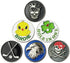 Golf Ball Markers Pack of 6, Golf Gifts, Golf Markers Clips