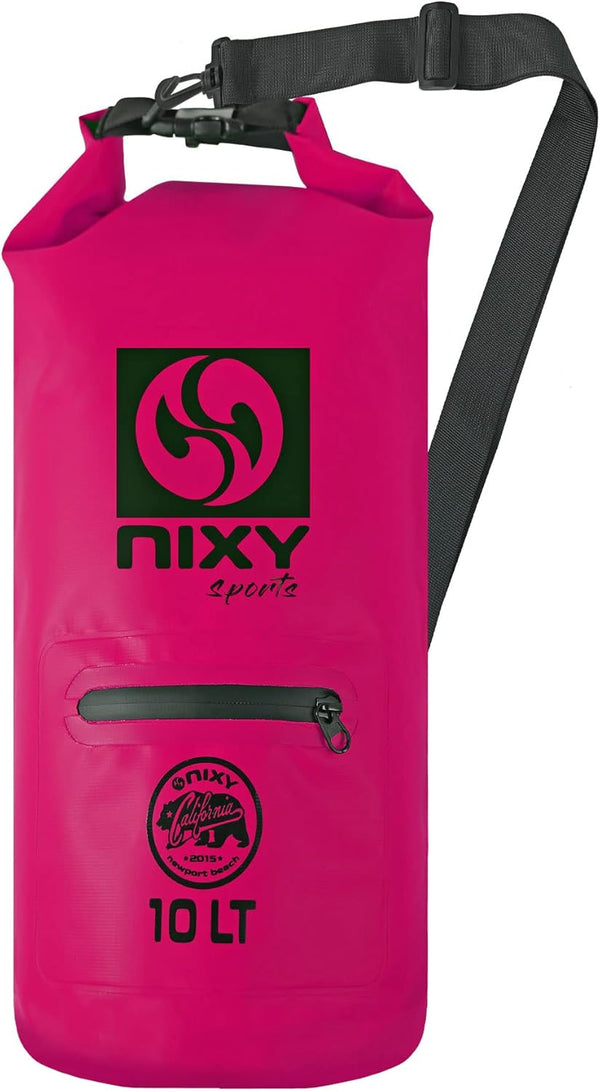 NIXY Waterproof Dry Bag 10L Roll Top, Lightweight and Durable for Paddleboarding, Kayaking, Hiking, Camping, Beach