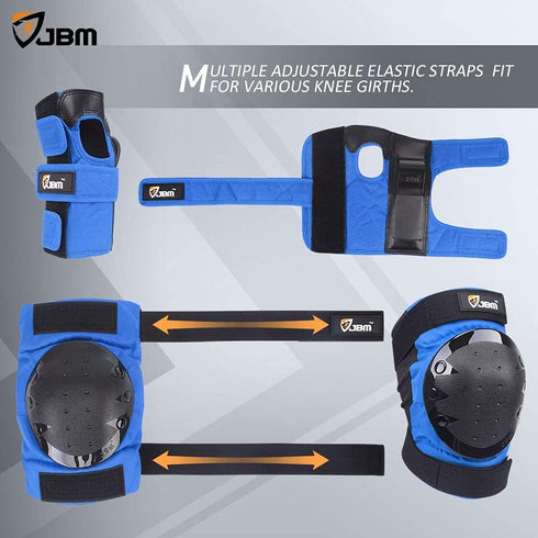 Elbow JBM Adult & Kids Knee Pads Pads and Wrist Guards for Inline Skating, Roller Skating, Skateboarding, Scootering