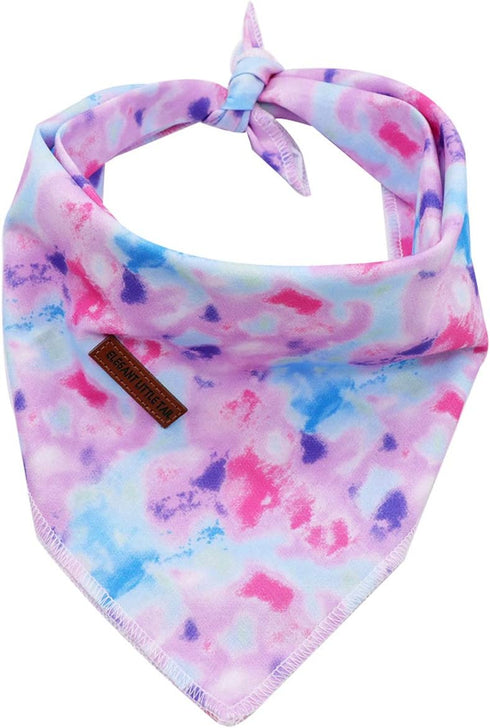 Elegant Little Tail Bandana for Small, Medium, Large Dogs, Adjustable Comfortable Bibs Scarf