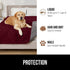 Gorilla Grip 100% Waterproof Dog Blanket, Tear & Slip Resistant Pet Friendly Throw for Small Pets, 30x70 Burgundy