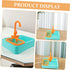 2pcs Mikikit Bird Bath Tub Toy with Automatic Water Cycle Lightweight Vegetable Washing Basin Fountain for Birds