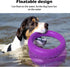 Indestructible Dog Flying Disc Floating Ring Toys, Durable Chew Toys for Pool, Catching, Grabbing, Tossing