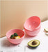 Generic 4/8pcs Meal(8pcs-pink) Pink Vertical Bowl Household Plastic Drop Resistant Rice Outdoor Camping