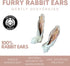 Dehydrated Rabbit Ears for Dogs & Cats - Healthy Whole Rabbit Ears with Fur, Rawhide Alternative, Pack of 6