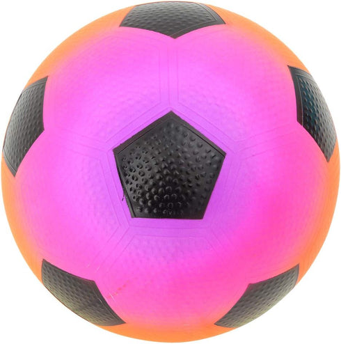 9 Inch Rhode Island Novelty Rainbow Soccer Playground Ball, One per Order