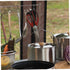 4pcs Set Backpacking Toddmomy Stainless Steel Cookware Portable Cooking Supplies for Outdoor Camping Hiking