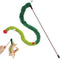 Conlun Cat Wand Toy - Interactive Teaser Wand with Plush Worm &