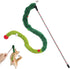 Conlun Cat Wand Toy - Interactive Teaser Wand with Plush Worm &