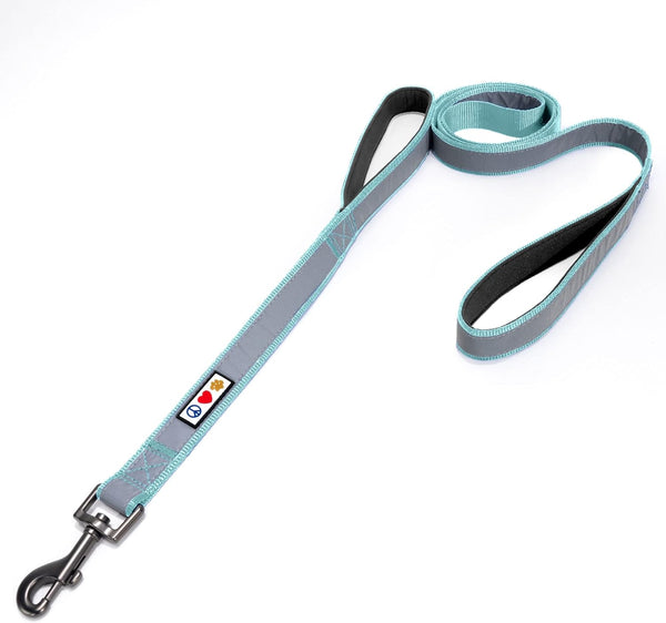Pawtitas Heavy Duty Double Handle Dog Leash for Training, No Pull, Ideal for Medium Large Dogs - Great for Walking,