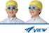 VIEW Swimming Gear V-430JA SWIPE Anti-Fog Junior Swim Goggles for Children Ages 3-5 (Aquamarine/Yellow)