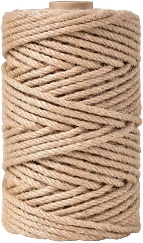 Natural Sisal Rope for Replacing Cat Scratching Post, 1/4 inch Diameter 164FT for Repairing or DIY Scratcher
