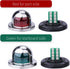 Stainless Steel LED Bow Navigation Lights for Small Boats (One Pair, Silver)