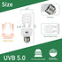 LUCKY HERP 5.0 13W Compact Fluorescent UVA UVB Light Tropical Terrarium Lamp