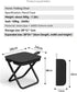 JWYTA Folding Stool Pencil Case Multifunctional Portable Outdoor Camping Chair and Handbag for Fishing Picnics