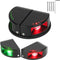 Boat Navigation Lights, Integrated Split 2-in-1 Red and Green LED Bow Lights,