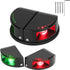 Boat Navigation Lights, Integrated Split 2-in-1 Red and Green LED Bow Lights,
