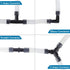 Pawfly 40 Piece Aquarium Airline Tubing Connectors, Black Plastic Inline Valve