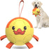 Dog Toys Soccer Ball with Straps - Interactive Tug of War Toy, Durable Dog Balls for Medium & Large Dogs (Duck, 8 Inch)