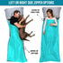 WELL TRAVELED Lightweight Sleeping Bag Liner, Adult Sleeping Sheet for Hiking, Backpacking, Camping, Washable Fabric