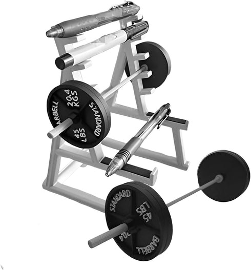Modern Gray A-Frame Squat Rack Pen Holder for Gym Lovers