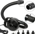 4 Nozzles 300W BOMPOW Electric Pump for Inflatables with Air Mattress Pump Inflator/Deflator, Queen/King Size Pool Air