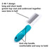 PIEPEA Pet Comb, Long and Short Teeth Comb for Dogs & Cats, Pet Hair Comb for Home Grooming Kit, Removes Knots, Mats