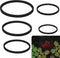 5pcs Aquarium Floating Plant Rings, Foam Floating Plant Corral, Fish Feeding Rings for Keeping Plants in Place (Black)