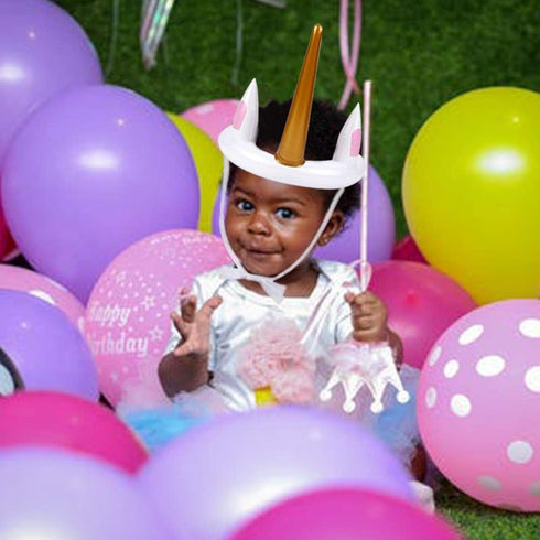 Joliyoou Unicorn Party Games, Inflatable Ring Toss Game Set with 2 Unicorns and 12 Toss Rings, 2 Pack