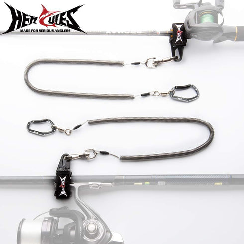 HERCULES M4 Fishing Lanyard, Heavy Duty Retractable Coiled Tether for Fishing Rods, Pliers, Kayak Paddles
