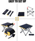 Ultralight Silver Compact Folding Camping Table (Size S)