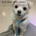 7Ft Slip Lead Dog Leash for Small Dogs, Lightweight Nylon Rope Leash, No Pull Small Puppy Training Leash, Blue