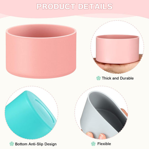 3 16 oz 12 24 oz Honeydak Pieces Silicone Sleeve Silicone Bottle Boot Bottom Base Accessories for Spray Anti Slip