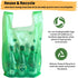 (600 Hammer T-shirt Biodegradable Green Plastic Bag ct.) Small Can Liners Thank You Grocery Shooping Size Doggy Poop