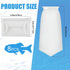 7 Inch Rectangle Filter Sock - 8 Pcs Saltwater Aquarium Filter Bags 200 µm Accessories for Fish Tank