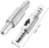 2Pcs Stainless Steel CO2 One Way Check Valve for Aquarium CO2 System, Prevent Water Flowing Back