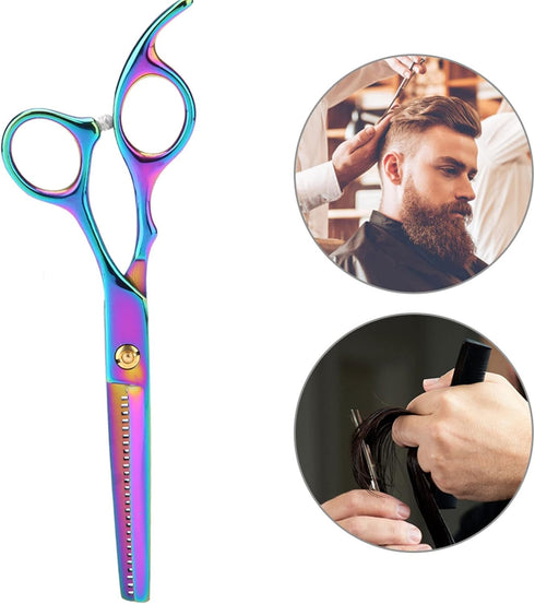 Dog Grooming Scissors - Pet Hair Trimmer Thinning Cut, Azz Scilab Professional Dog Hair Cutting Scissors, Blue