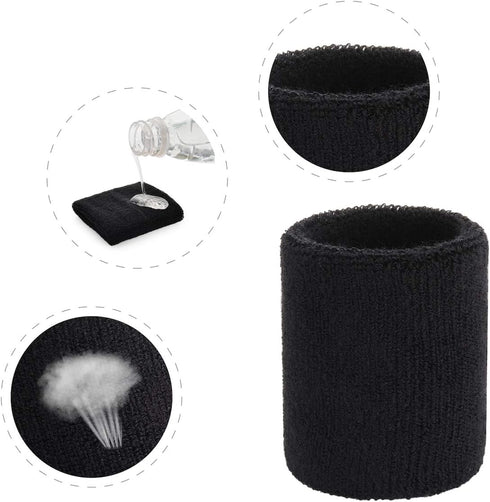 (1 ONUPGO Wristband Sweatbands for Men and Women - Athletic Cotton Terry Cloth Wrist Bands Sport Sweat Band
