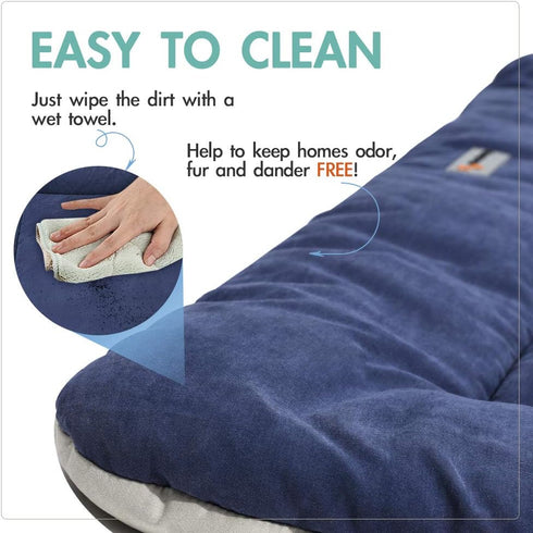 Camping Dog Bed, Pet Bed 40”X32”, Outdoor Waterproof, Washable, Water-Resistant, Durable Portable Travel Pet Mat