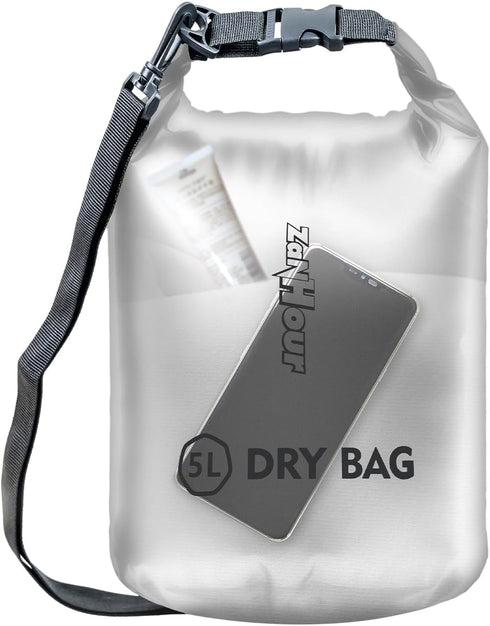 Waterproof Dry Bag - Roll Top Transparent Storage Bag 2L/5L/10L/20L for Traveling, Swimming, Kayaking