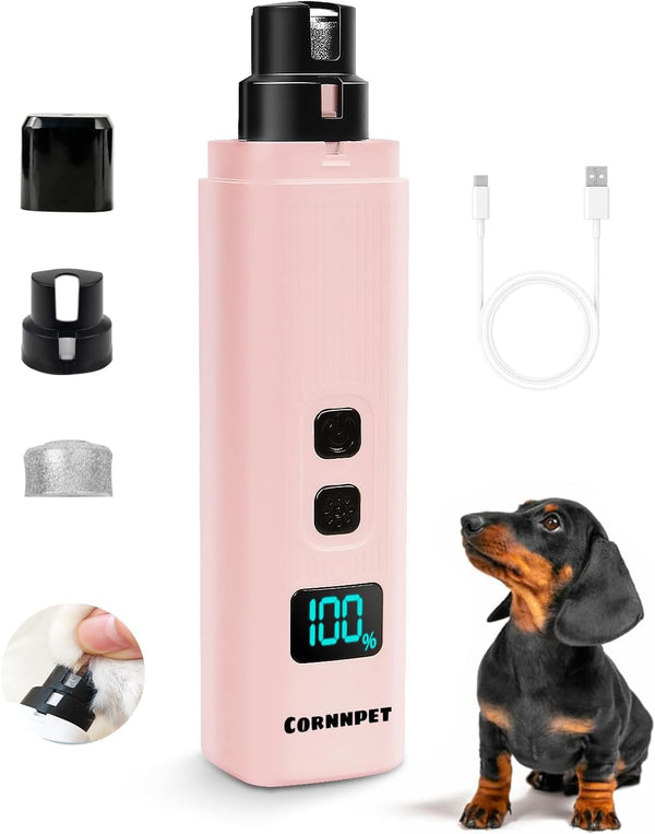 Electric Dog Nail Grinder with 2 Level LED Lights, 2 Speed Super