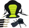 Universal Deluxe Kayak Seat Back, Padded Fishing Boat Seat with Adjustable Strap and Storage Bag