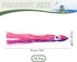 Luminous Soft Plastic Trolling Lures - Fishing Squid Skirts for Bass, Trout, Salmon