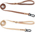 Waterproof Dog Leash Carabiner Leash for Dogs Soft Handle Easy Care 5ft*15mm*2.0mm Sand